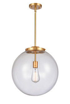 Franklin Restoration LED Pendant in Satin Gold (405|221-1S-SG-G202-16-LED)