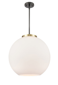 Essex One Light Pendant in Black Antique Brass (405|221-1S-BAB-G121-18)