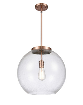 Essex LED Pendant in Antique Copper (405|221-1S-AC-G124-16-LED)