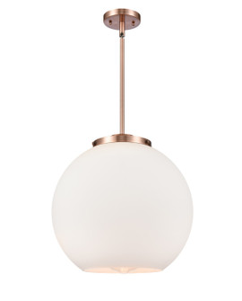 Ballston LED Pendant in Antique Copper (405|221-1S-AC-G121-16-LED)