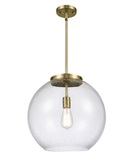 Essex One Light Pendant in Antique Brass (405|221-1S-AB-G124-16)