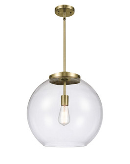 Essex LED Pendant in Antique Brass (405|221-1S-AB-G122-16-LED)