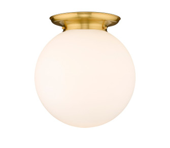 Essex One Light Flush Mount in Satin Gold (405|221-1F-SG-G201-16)