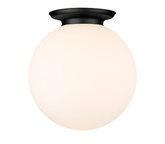 Essex One Light Flush Mount in Matte Black (405|221-1F-BK-G201-18)
