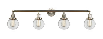 Franklin Restoration Four Light Bath Vanity in Brushed Satin Nickel (405|215-SN-G202-6)