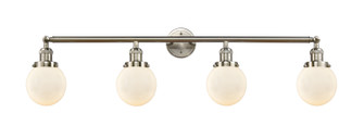 Franklin Restoration Four Light Bath Vanity in Brushed Satin Nickel (405|215-SN-G201-6)