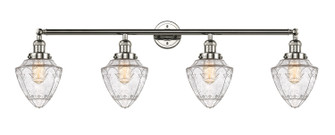Franklin Restoration Four Light Bath Vanity in Polished Nickel (405|215-PN-G664-7)