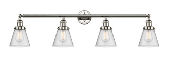 Franklin Restoration Four Light Bath Vanity in Polished Nickel (405|215-PN-G64)