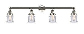 Franklin Restoration Four Light Bath Vanity in Polished Nickel (405|215-PN-G184S)