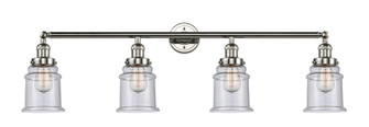 Franklin Restoration Four Light Bath Vanity in Polished Nickel (405|215-PN-G184)