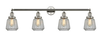Franklin Restoration Four Light Bath Vanity in Polished Nickel (405|215-PN-G142)