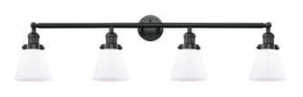 Franklin Restoration Four Light Bath Vanity in Matte Black (405|215-BK-G61)
