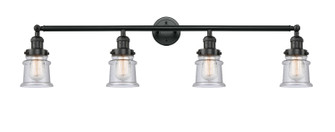 Franklin Restoration Four Light Bath Vanity in Matte Black (405|215-BK-G184S)
