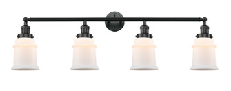 Franklin Restoration Four Light Bath Vanity in Matte Black (405|215-BK-G181)