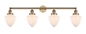 Franklin Restoration Four Light Bath Vanity in Brushed Brass (405|215-BB-G661-7)