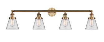 Franklin Restoration Four Light Bath Vanity in Brushed Brass (405|215-BB-G62)