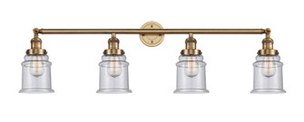 Franklin Restoration Four Light Bath Vanity in Brushed Brass (405|215-BB-G184)
