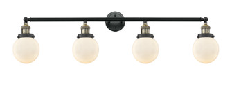 Franklin Restoration Four Light Bath Vanity in Black Antique Brass (405|215-BAB-G201-6)