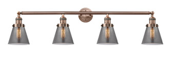 Franklin Restoration Four Light Bath Vanity in Antique Copper (405|215-AC-G63)