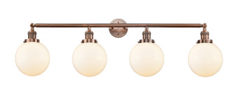 Franklin Restoration Four Light Bath Vanity in Antique Copper (405|215-AC-G201-8)