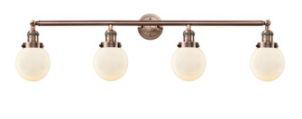 Franklin Restoration Four Light Bath Vanity in Antique Copper (405|215-AC-G201-6)