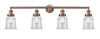 Franklin Restoration Four Light Bath Vanity in Antique Copper (405|215-AC-G182)