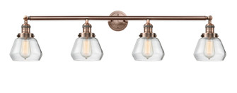 Franklin Restoration Four Light Bath Vanity in Antique Copper (405|215-AC-G172)