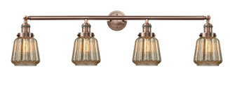 Franklin Restoration Four Light Bath Vanity in Antique Copper (405|215-AC-G146)