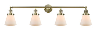 Franklin Restoration Four Light Bath Vanity in Antique Brass (405|215-AB-G61)