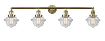 Franklin Restoration Four Light Bath Vanity in Antique Brass (405|215-AB-G532)