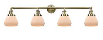 Franklin Restoration Four Light Bath Vanity in Antique Brass (405|215-AB-G171)