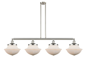 Franklin Restoration Four Light Island Pendant in Brushed Satin Nickel (405|214-SN-G541)