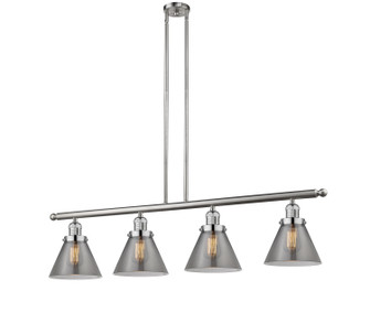 Franklin Restoration Four Light Island Pendant in Brushed Satin Nickel (405|214-SN-G43)