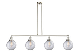 Franklin Restoration LED Island Pendant in Brushed Satin Nickel (405|214-SN-G202-8-LED)