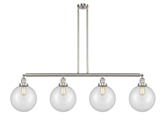 Franklin Restoration LED Island Pendant in Brushed Satin Nickel (405|214-SN-G202-10-LED)