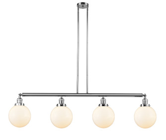 Franklin Restoration Four Light Island Pendant in Polished Chrome (405|214-PC-G201-8)