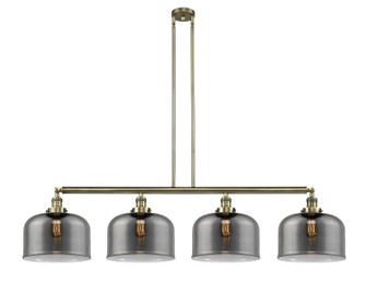 Franklin Restoration Four Light Island Pendant in Antique Brass (405|214-AB-G73-L)
