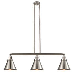 Franklin Restoration Three Light Island Pendant in Brushed Satin Nickel (405|213-SN-M13-SN)