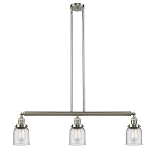 Franklin Restoration Three Light Island Pendant in Brushed Satin Nickel (405|213-SN-G52)