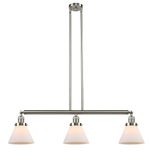 Franklin Restoration Three Light Island Pendant in Brushed Satin Nickel (405|213-SN-G41)