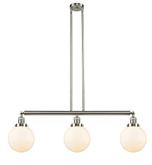 Franklin Restoration LED Island Pendant in Brushed Satin Nickel (405|213-SN-G201-8-LED)