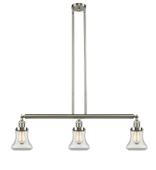 Franklin Restoration Three Light Island Pendant in Brushed Satin Nickel (405|213-SN-G192)
