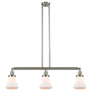 Franklin Restoration Three Light Island Pendant in Brushed Satin Nickel (405|213-SN-G191)