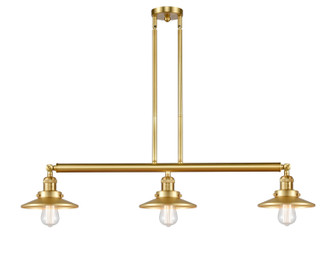 Franklin Restoration LED Island Pendant in Satin Gold (405|213-SG-M4-LED)