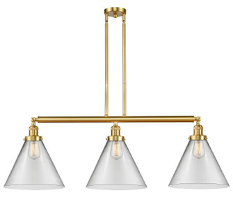 Franklin Restoration LED Island Pendant in Satin Gold (405|213-SG-G42-L-LED)