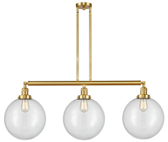 Franklin Restoration LED Island Pendant in Satin Gold (405|213-SG-G202-12-LED)