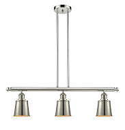 Franklin Restoration Three Light Island Pendant in Polished Nickel (405|213-PN-M9)