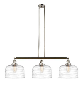 Franklin Restoration Three Light Island Pendant in Polished Nickel (405|213-PN-G713-L)