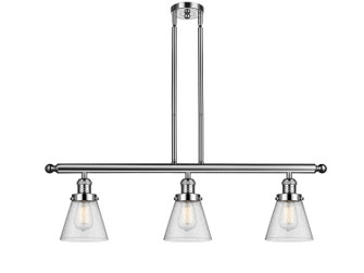 Franklin Restoration Three Light Island Pendant in Polished Nickel (405|213-PN-G64)