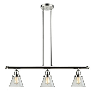 Franklin Restoration Three Light Island Pendant in Polished Nickel (405|213-PN-G62)